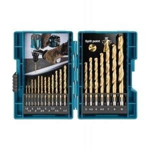 Makita zestaw wierteł do met. w powłoce tytanowej