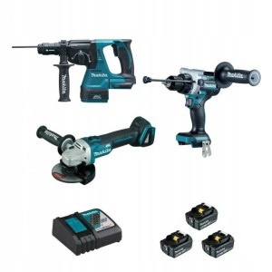 Makita Zestaw DLX3157TJ DGA506,DHR243 DDG486