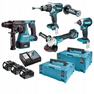 Makita DLX4104TJ1 DGA513+DHP481+DTD153+DHR243
