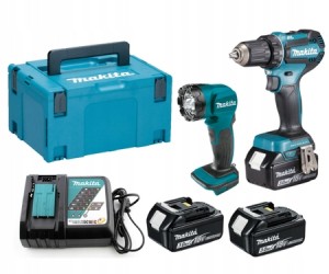 Makita zestaw akum. DLX2349J DDF485Z+ DML815 3x3Ah